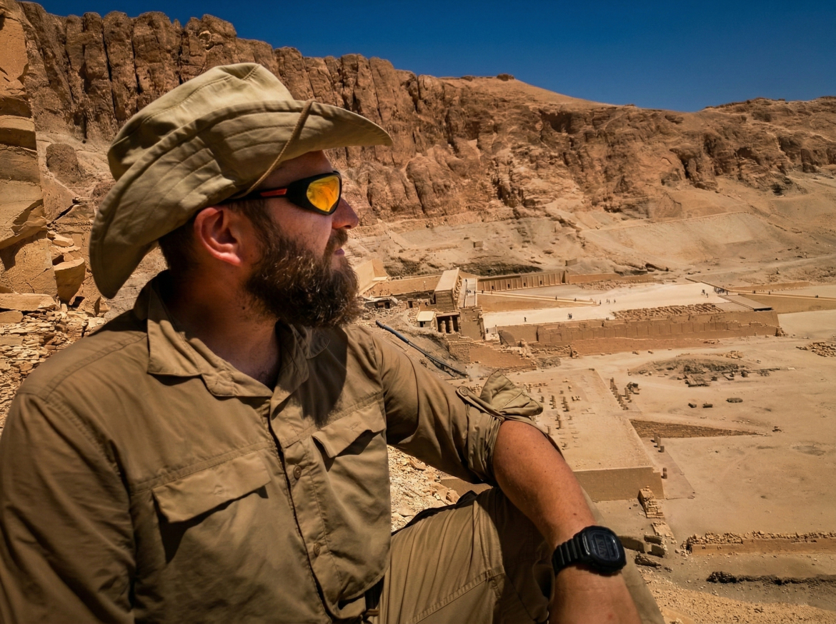 Kamil Zachert w Deir el-Bahari Kamil Zachert